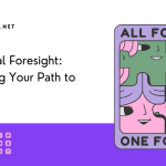 Path to Wealth a purple and green card with cartoon faces
